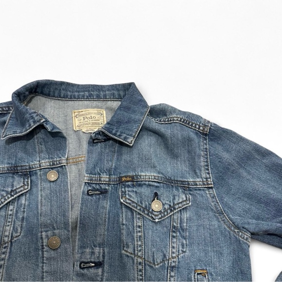 Stylish Blue Denim Jacket polo women size medium - Picture 2 of 7